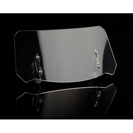   Universal motorcycle windscreen wind deflector   
  Extension of windshield for most types of motorcycles.  