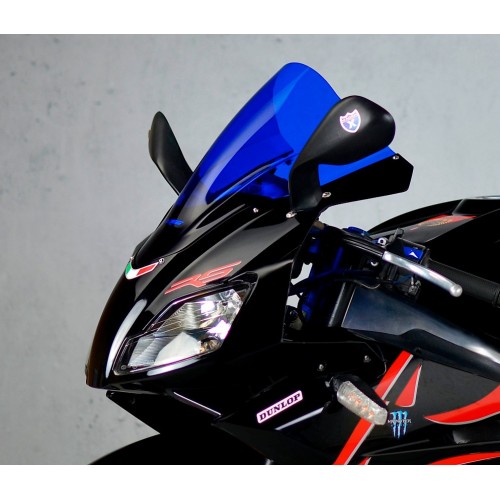 racing screen double bubble blue sport windshield aprilia rs 125 2006 2007 2008 2009 2010 2011 2012