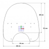   Motorcycle chopper windshield / windscreen  
  HONDA REBEL CA 125  
  1995 / 1996 / 1997 / 1998 / 1999 / 2000 / 2001   