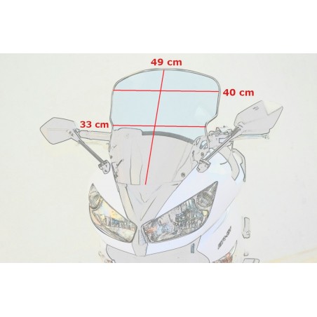   Motorrad touring Windschild / Scheibe  
  KAWASAKI ER-6F   
   2009 / 2010 / 2011    