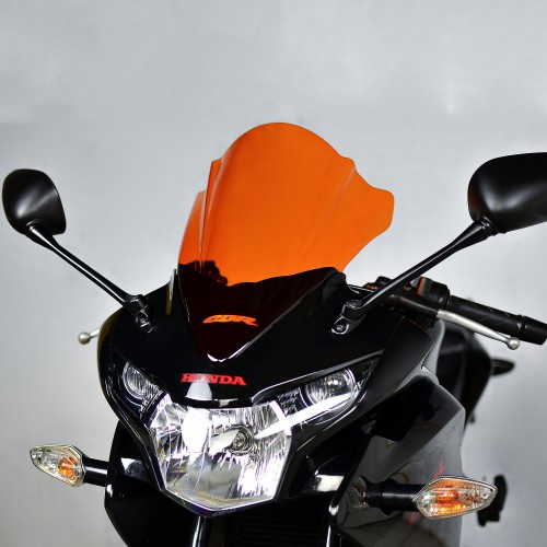 orange racing screen sport windshield windscreen honda cbr 125 2011 2012 2013 2014 2015 2016 2017 2018