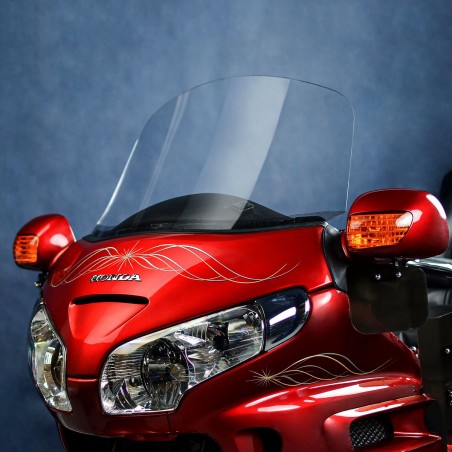   Pare-brise / saute-vent standard de remplacement de moto  
  HONDA GL 1800 GOLD WING  
   2001 / 2002 / 2003 / 2004 / 2005 / 2006 / 2007 / 2008 / 2009 /    
    2010 / 2011 / 2012 / 2013 / 2014 / 2015 / 2016 / 2017    