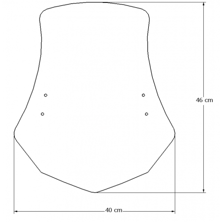    Parabrisas de motocicleta universal touring / Cúpula para motos naked.    