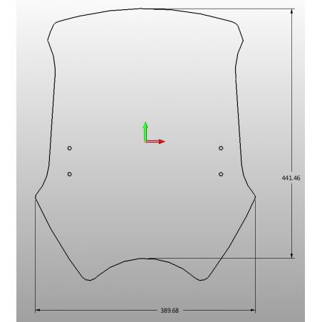    Motorcykel universell touring vindruta / vindskydd för naked motorcykel.    