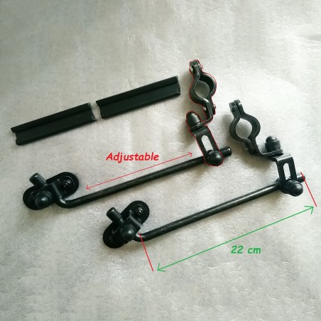   Pare-brise touring universel moto / saute-vent pour vélos nus.    