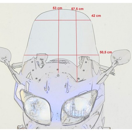   Parbriz înalt pentru motociclete de turism  
  YAMAHA FJR 1300   
   2001 / 2002 / 2003 / 2004 / 2005    