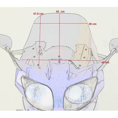   Estándar parabrisas / Cúpula de motocicleta  
  Yamaha FJR 1300   
   2001 / 2002 / 2003 / 2004 / 2005    