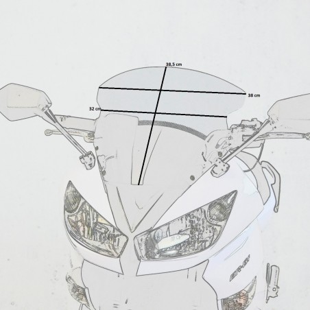   Motorrad Scheibe / Windschild für a KAWASAKI ER-6F  
  2009 / 2010 / 2011  