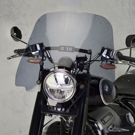   Motorrad Scheibe / Windschild für BMW R 18   
  2020 / 2021 / 2022 / 2023 / 2024   
   Die Metallteile sind enthalten!        