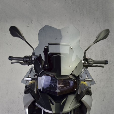   Motorrad sport Windschild / Scheibe  
  BWM F 850 GS Adventure  
   2018 / 2019 / 2020 / 2021 / 2022 / 2023 / 2024 / 2025    
   Der Preis bezieht sich nur auf die Scheibe und Befestigungssatz.   
    Lampenabdeckung und seitliche Deflektoren sind separat erhältlich.    