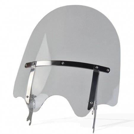   Pare-brise de moto pour un HARLEY DAVIDSON FXSTC SOFTAIL CUSTOM   
  Les pièces métalliques sont incluses.   