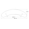   Universal motorcycle windscreen wind deflector  
  Extension of windshield for most types of motorcycles.   