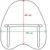   Parabrisas de motocicleta / Cúpula  
  Honda VTX 1800   