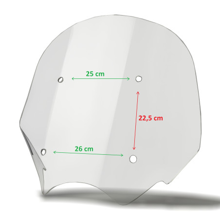   Motorcykel vindskydd för MOTO GUZZI CALIFORNIA TOURING 1400   
   2013 / 2014 / 2015 / 2016 / 2017   
  Metalliska delar ingår inte,  erbjudandet gäller endast för skärmen.   