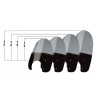   Pare-brise de moto / saute-vent  
  HARLEY DAVIDSON FLHR ROAD KING  
  1999 / 2000 / 2001 / 2002 / 2003 / 2004 / 2005 / 2006   