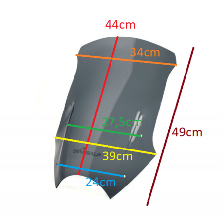   Pare-brise moto haute touring / saute-vent  
  HONDA XL 700 V TRANSALP   
   2008 / 2009 / 2010 / 2011 / 2012 / 2013    