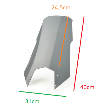   Motorcycle high touring windshield / windscreen  
  KTM 950 SM SUPERMOTO   
   2005 / 2006 / 2007    