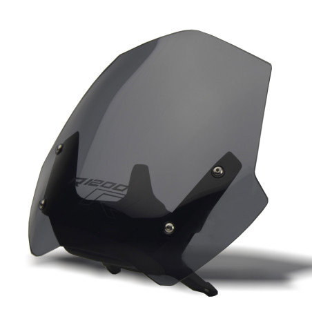   Motorcycle windshield / windscreen  
  BWM R 1200 R 2015 / 2016 / 2017 / 2018  
    This windshield comes without the front metal bracket shown in the picture.     