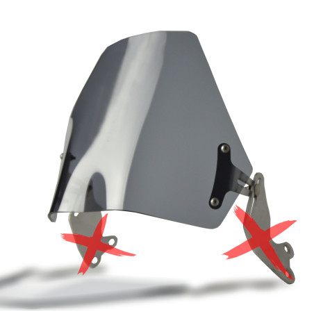   Parabrisas / Cúpula de motocicleta  
  BMW R 1150 R Rockster - 2003 / 2004 / 2005  
    Este parabrisas viene sin el soporte metálico delantero que se muestra en la imagen.     